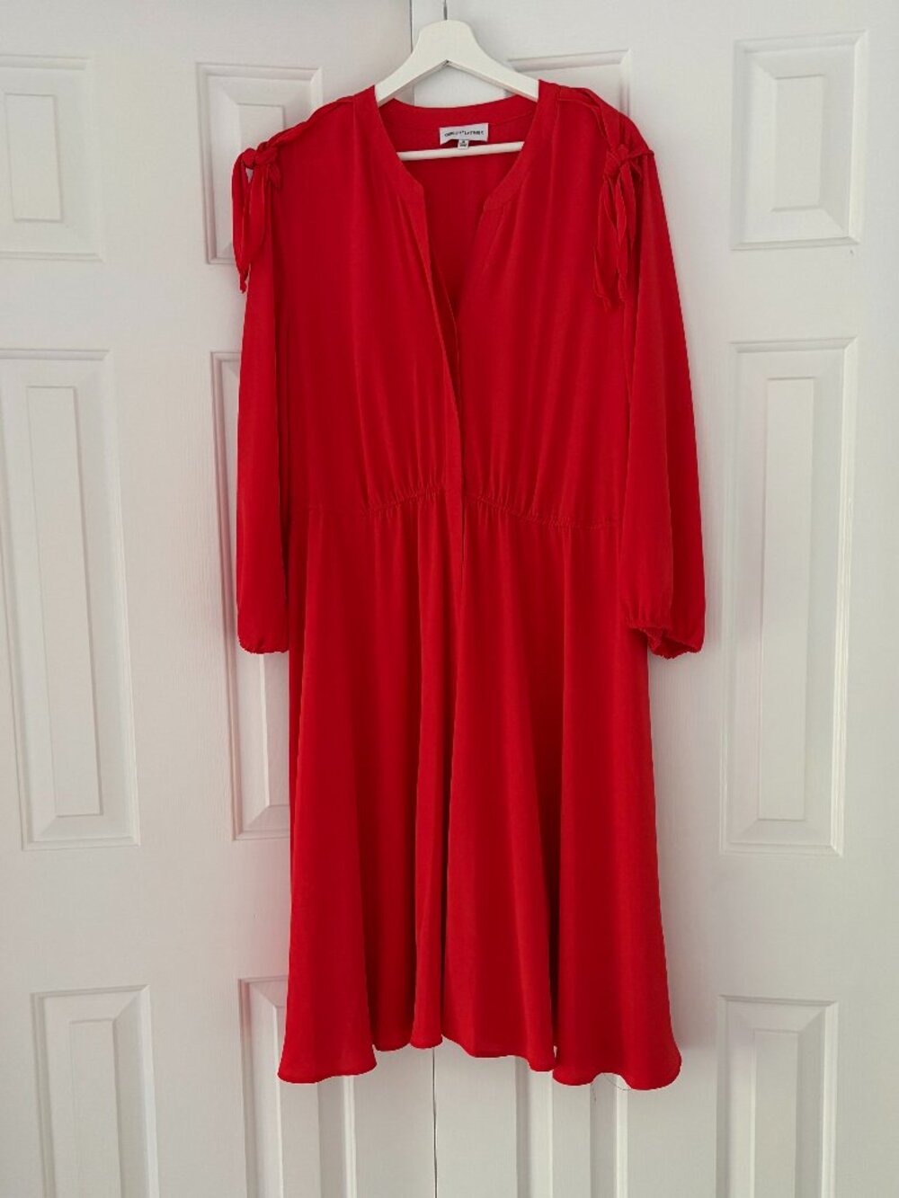 Gibson Latimer Dark Coral dress, size XL, beautiful bow detail on shoulder